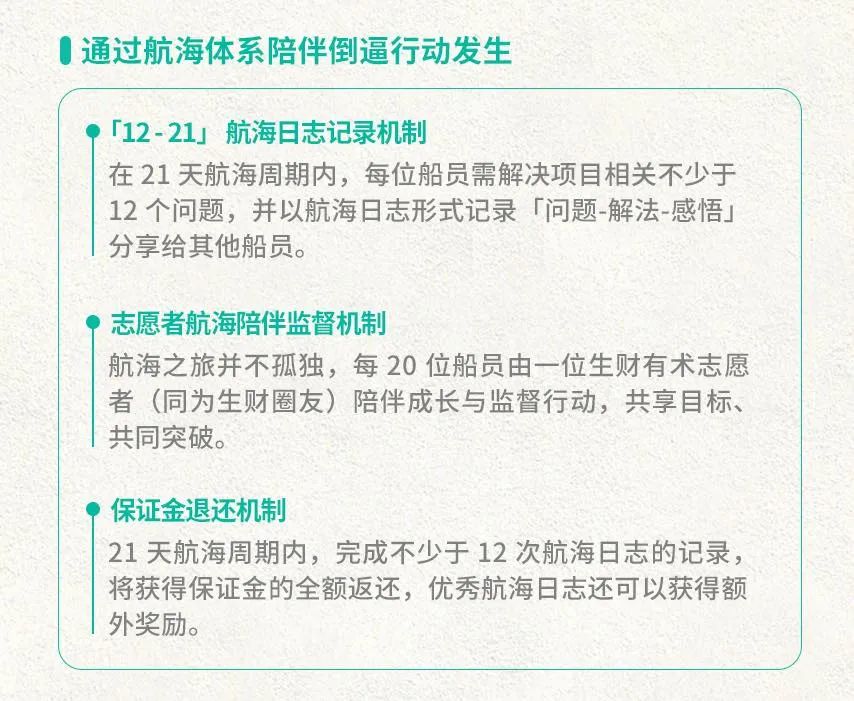 通知：生财有术 8 月航海计划开放报名